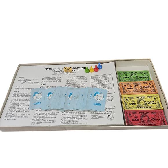 The Mad Magazine Game Vintage 1979 Board Game Parker Brothers Complete? - Picture 9 of 12